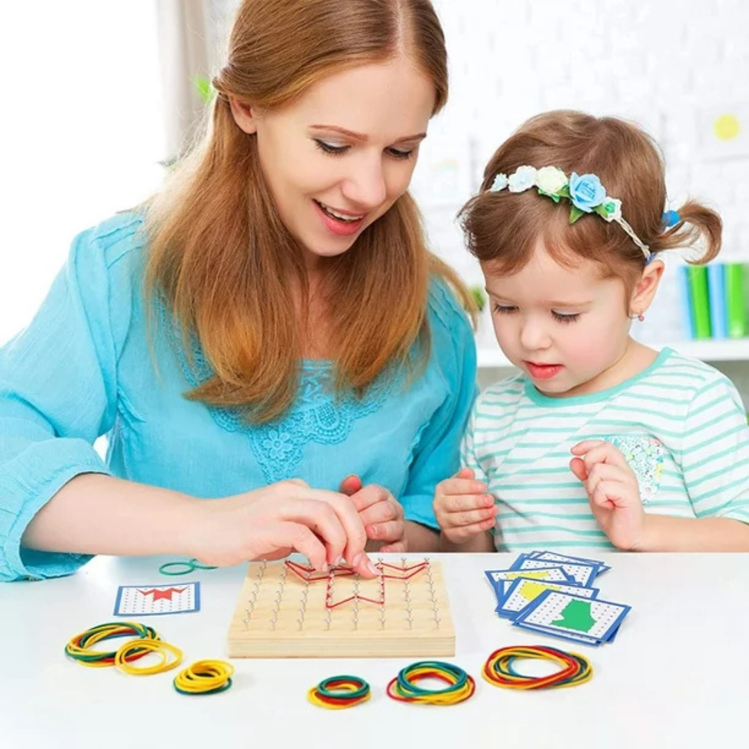 Rasa Sayang Montessori Wooden Geoboard