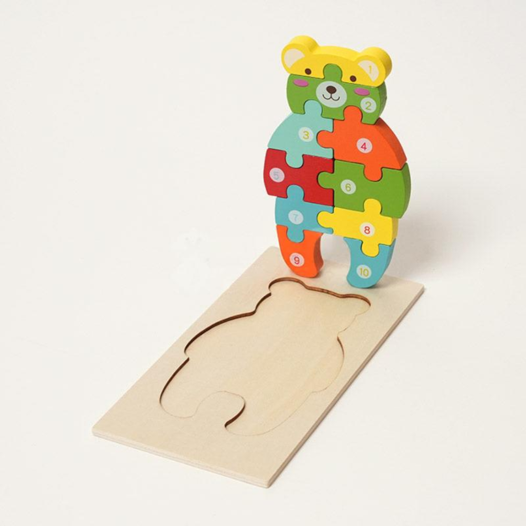 Rasa Sayang Montessori Wooden Puzzles (4-Pack)