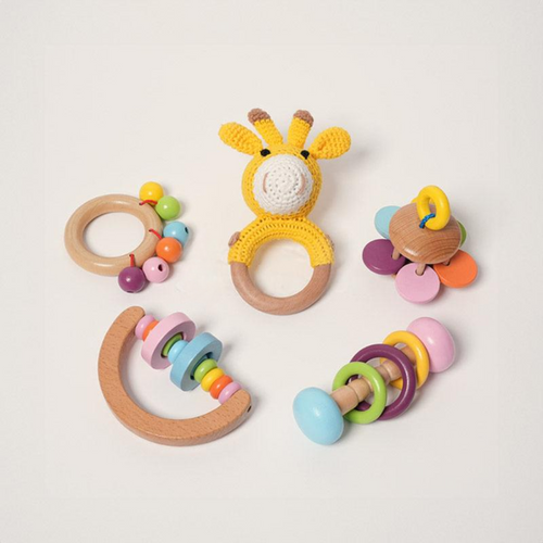 Rasa Sayang Montessori 5-Piece Rattle Gift Set