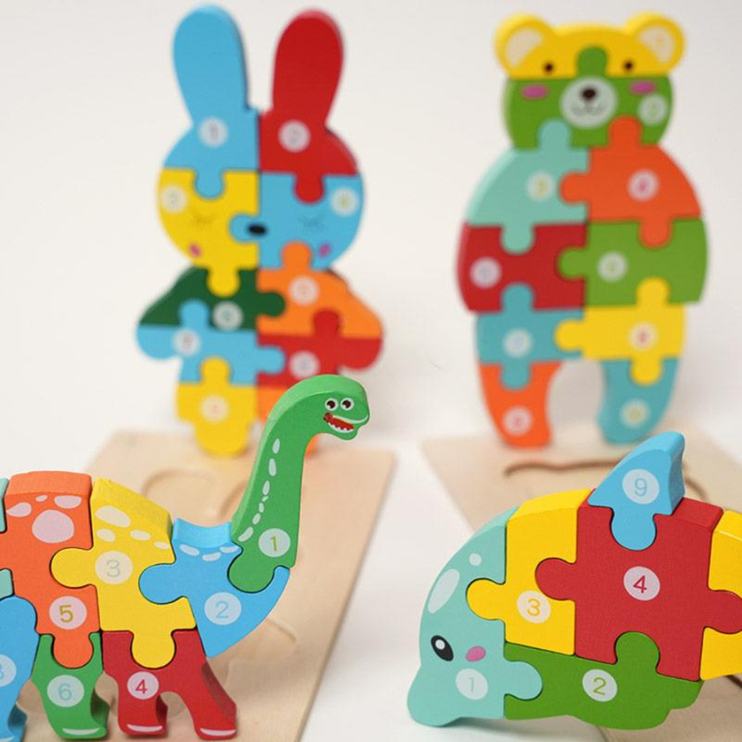 Rasa Sayang Montessori Wooden Puzzles (4-Pack)
