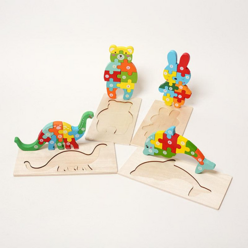 Rasa Sayang Montessori Wooden Puzzles (4-Pack)