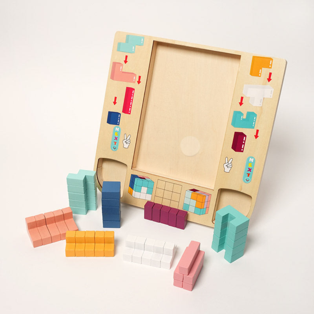 Rasa Sayang Montessori Wooden Tetris Set