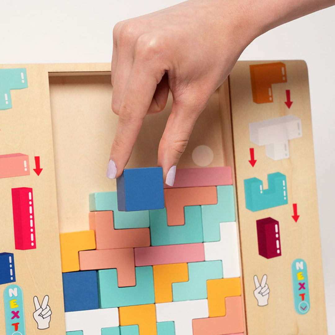 Rasa Sayang Montessori Wooden Tetris Set