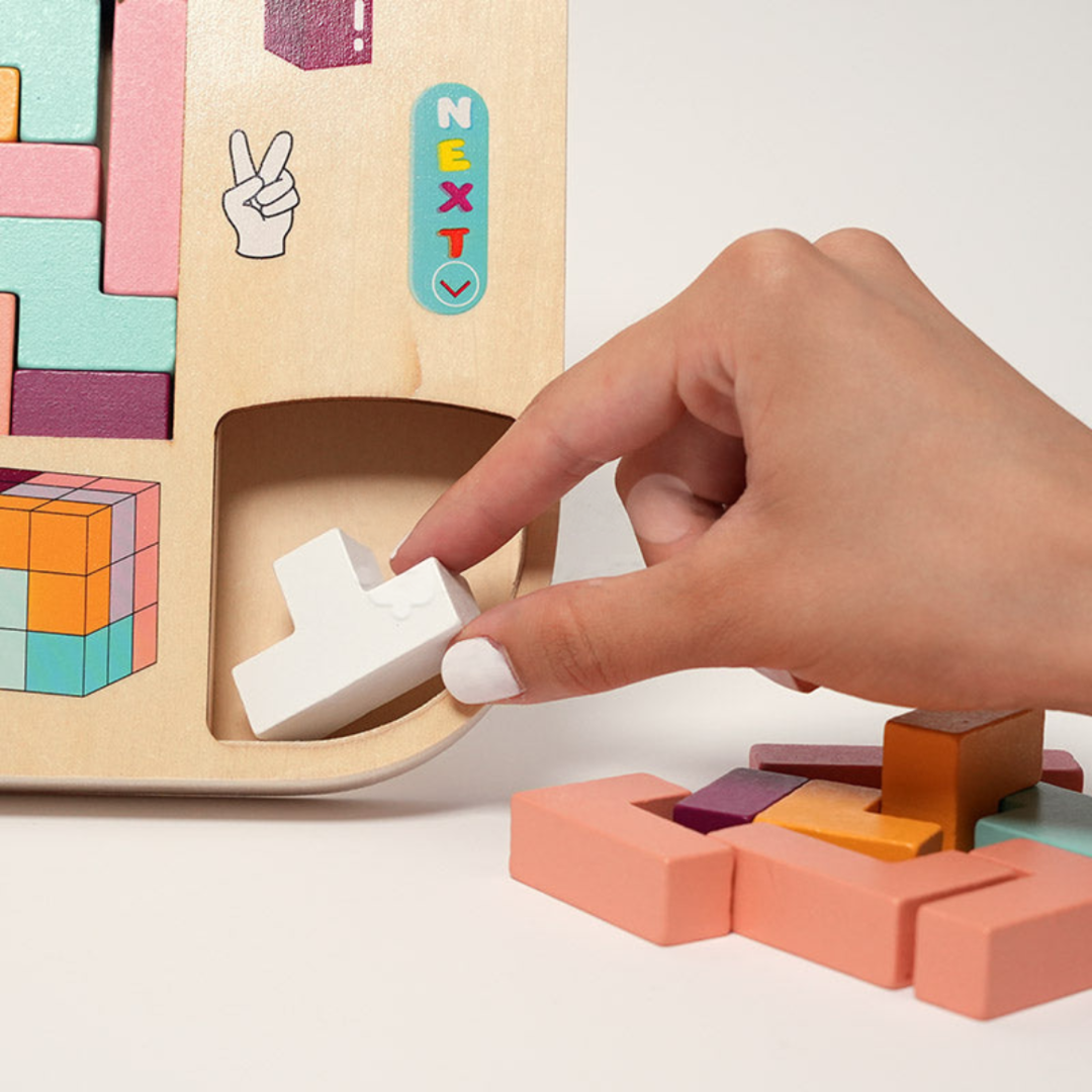 Rasa Sayang Montessori Wooden Tetris Set