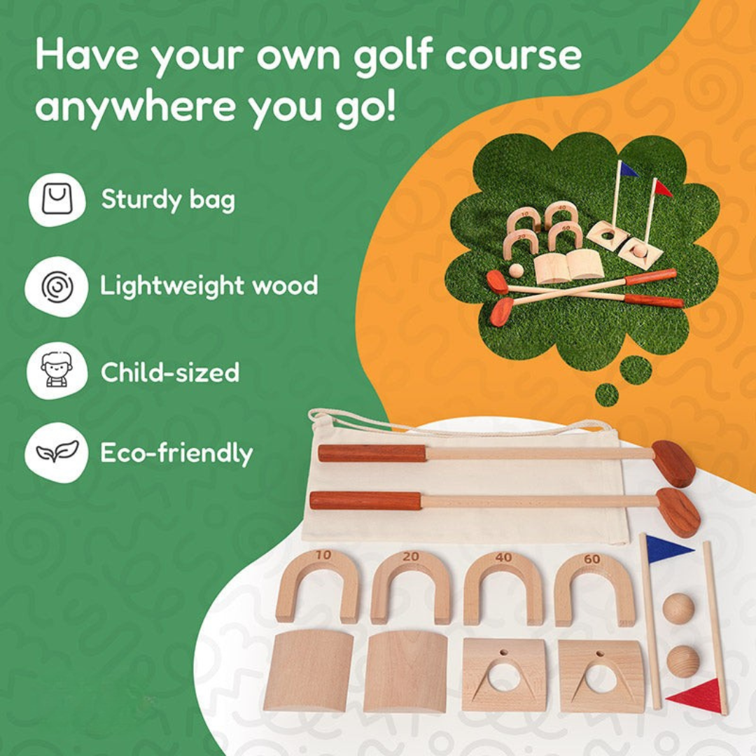 Rasa Sayang Montessori Premium Wooden Golf Set