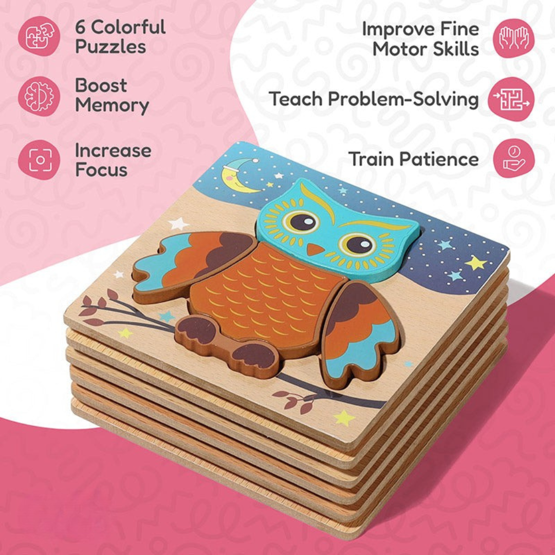 Rasa Sayang Montessori Happy Puzzles 6-Pack Set