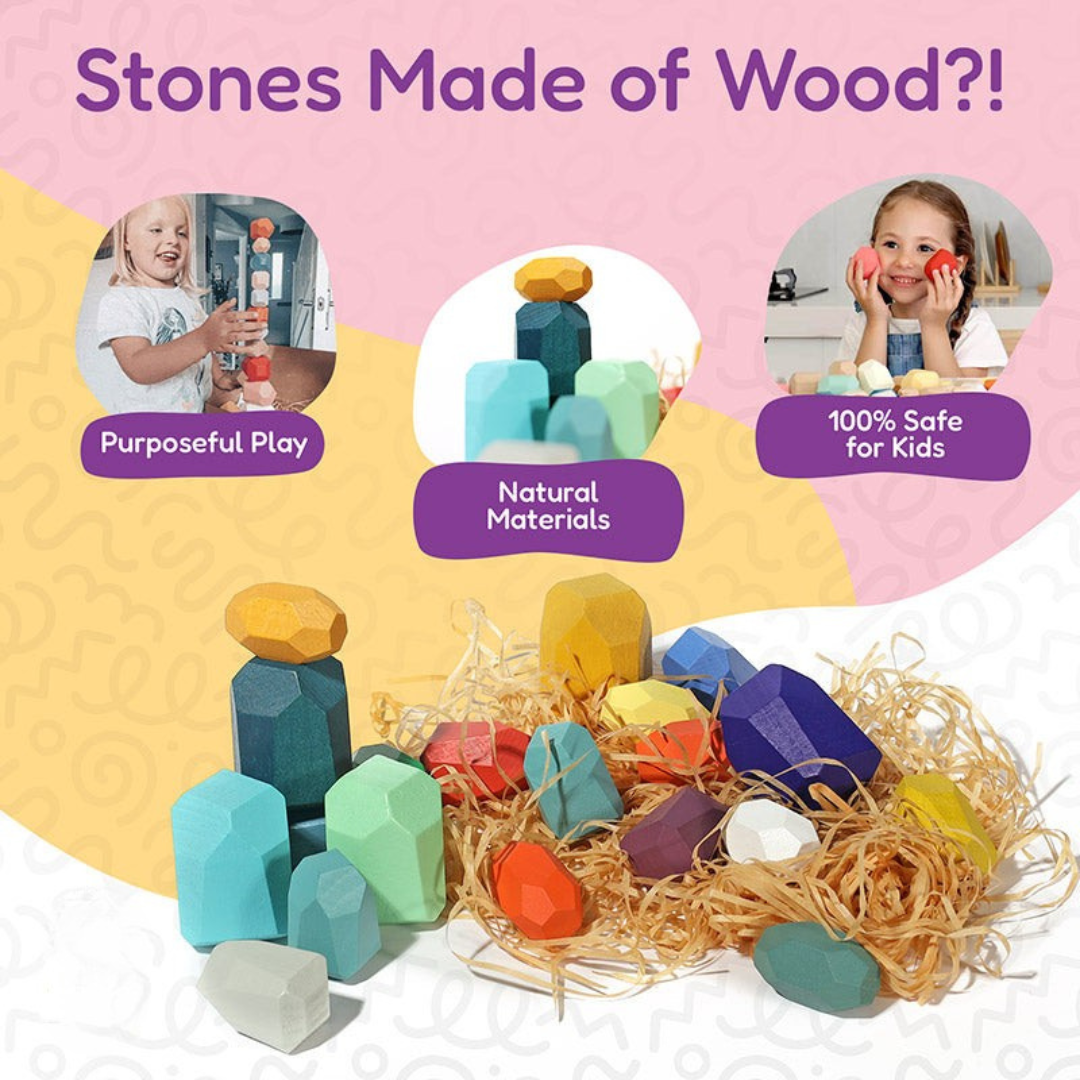 Rasa Sayang Montessori Wooden Stones Set