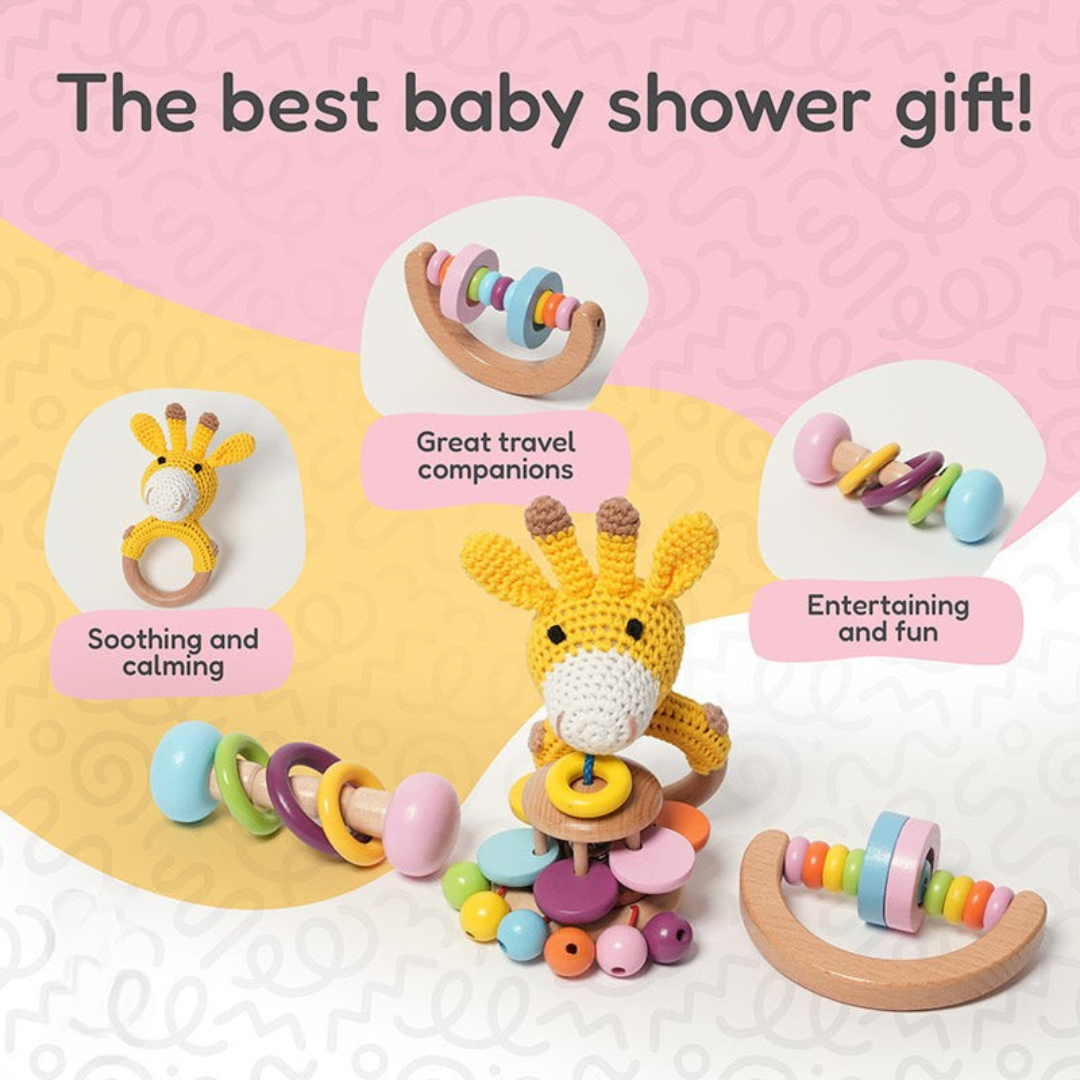Rasa Sayang Montessori 5-Piece Rattle Gift Set