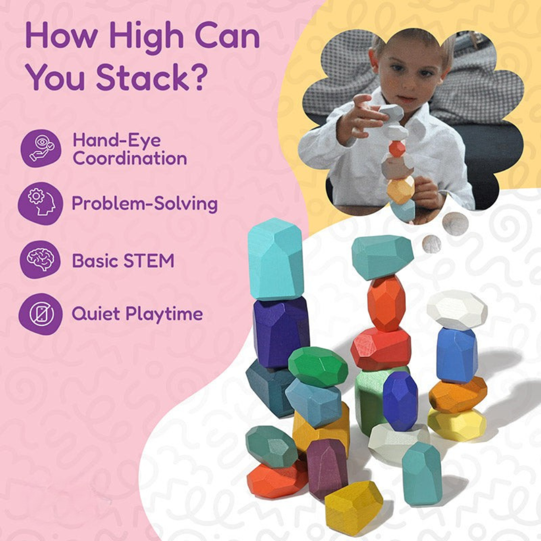 Rasa Sayang Montessori Wooden Stones Set