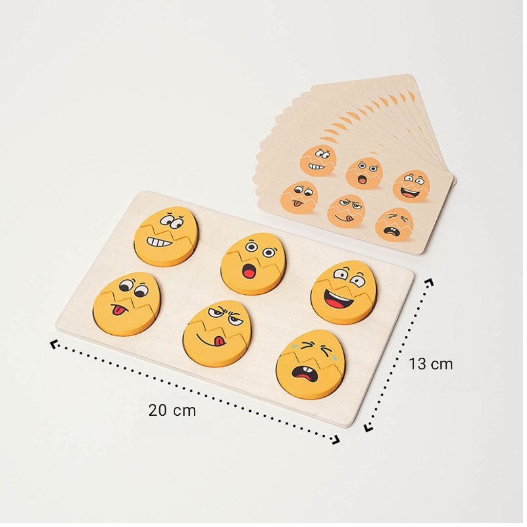 Rasa Sayang Montessori Funny Egg Faces for Emotion Learning
