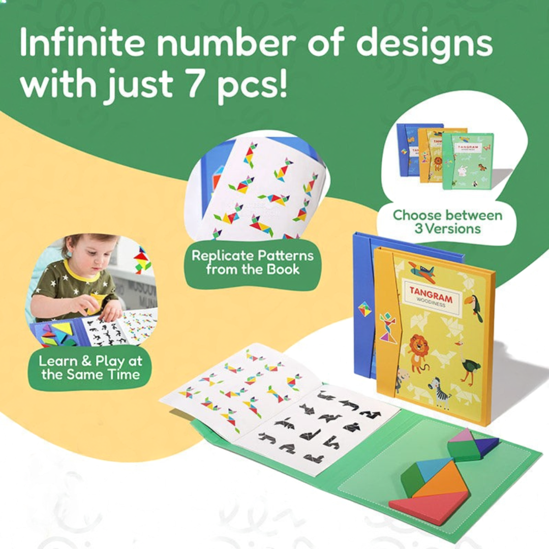 Rasa Sayang Montessori Magnetic Tangram Book