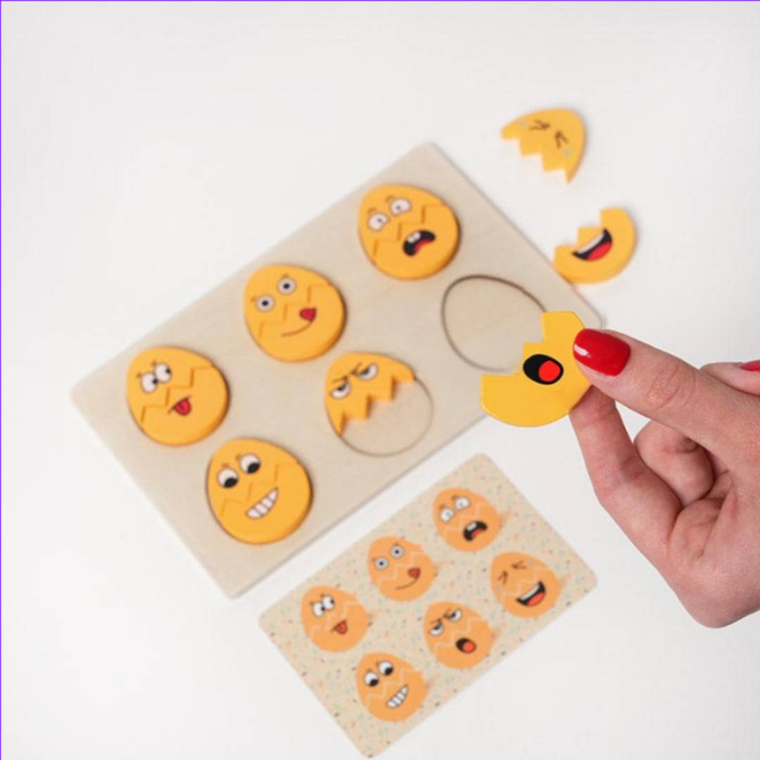 Rasa Sayang Montessori Funny Egg Faces for Emotion Learning