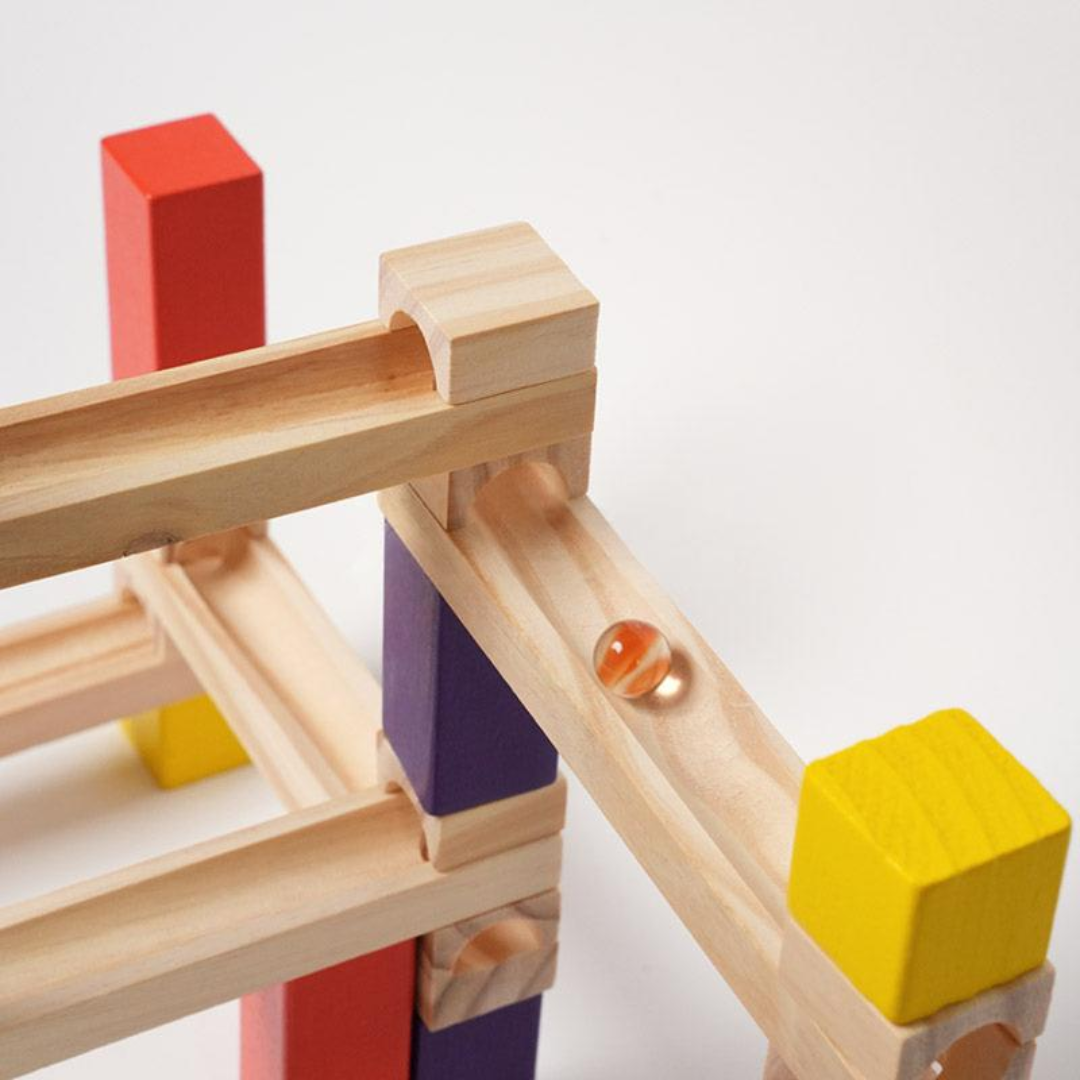 Rasa Sayang Montessori Wooden Marble Run Set