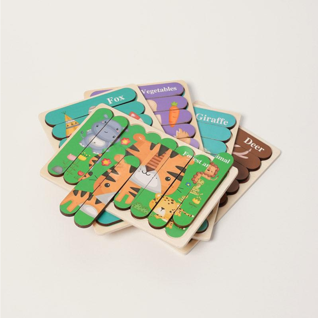 Rasa Sayang Montessori Double-Sided Puzzles (Pack of 5)