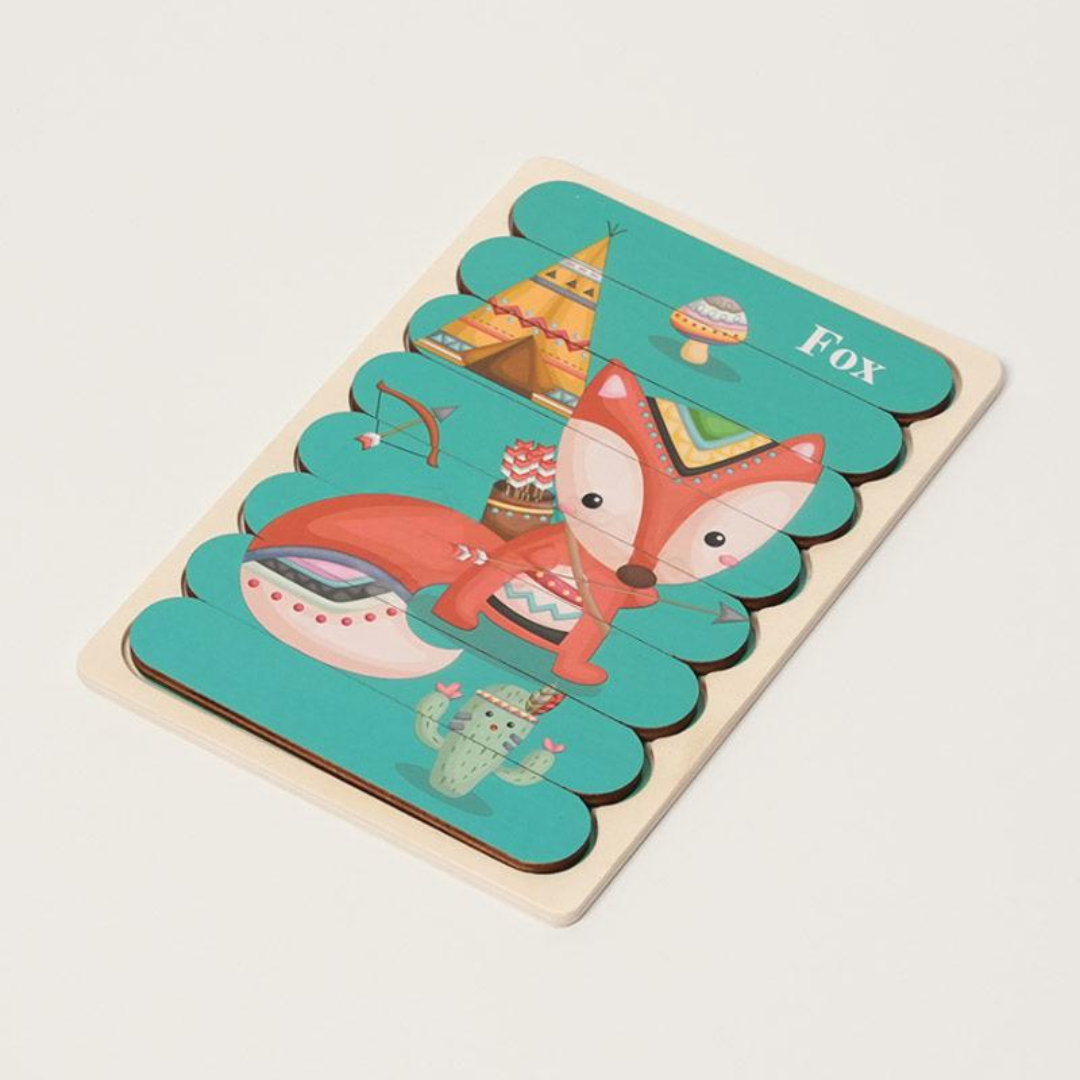 Rasa Sayang Montessori Double-Sided Puzzles (Pack of 5)