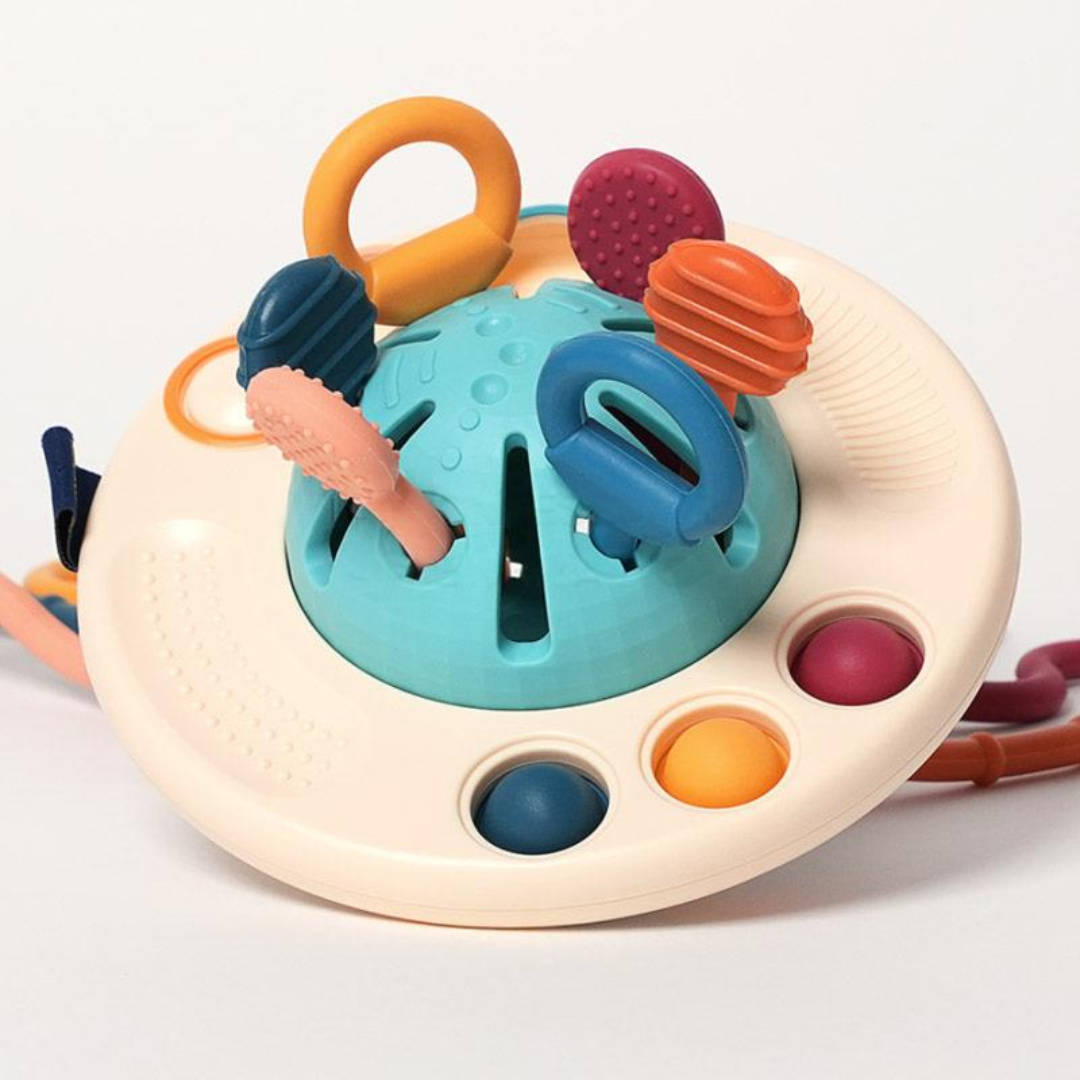 Rasa Sayang Montessori Silicone UFO Pulling Toy