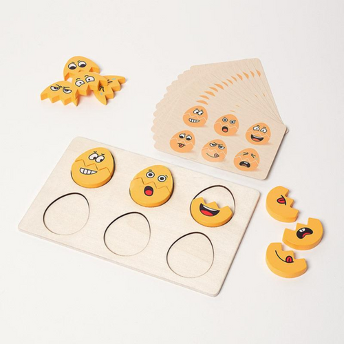 Rasa Sayang Montessori Funny Egg Faces for Emotion Learning