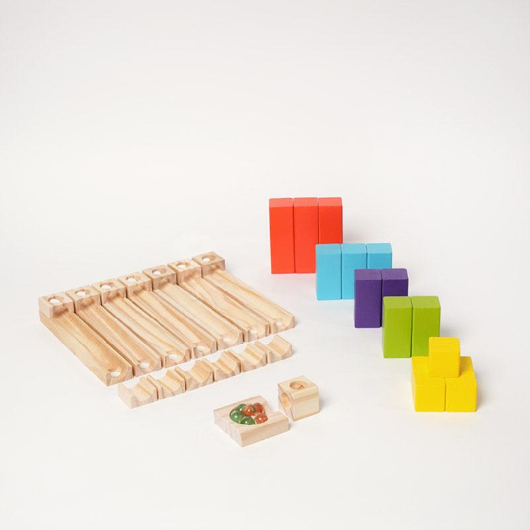 Rasa Sayang Montessori Wooden Marble Run Set