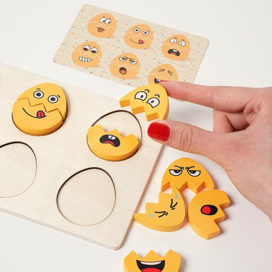 Rasa Sayang Montessori Funny Egg Faces for Emotion Learning