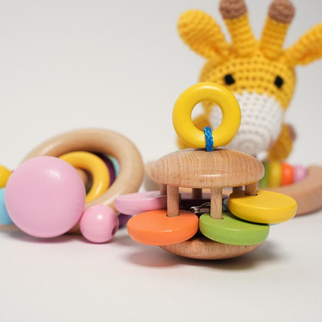 Rasa Sayang Montessori 5-Piece Rattle Gift Set