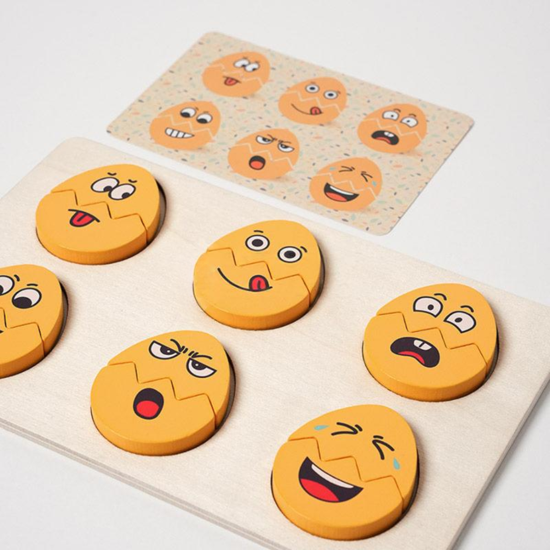 Rasa Sayang Montessori Funny Egg Faces for Emotion Learning