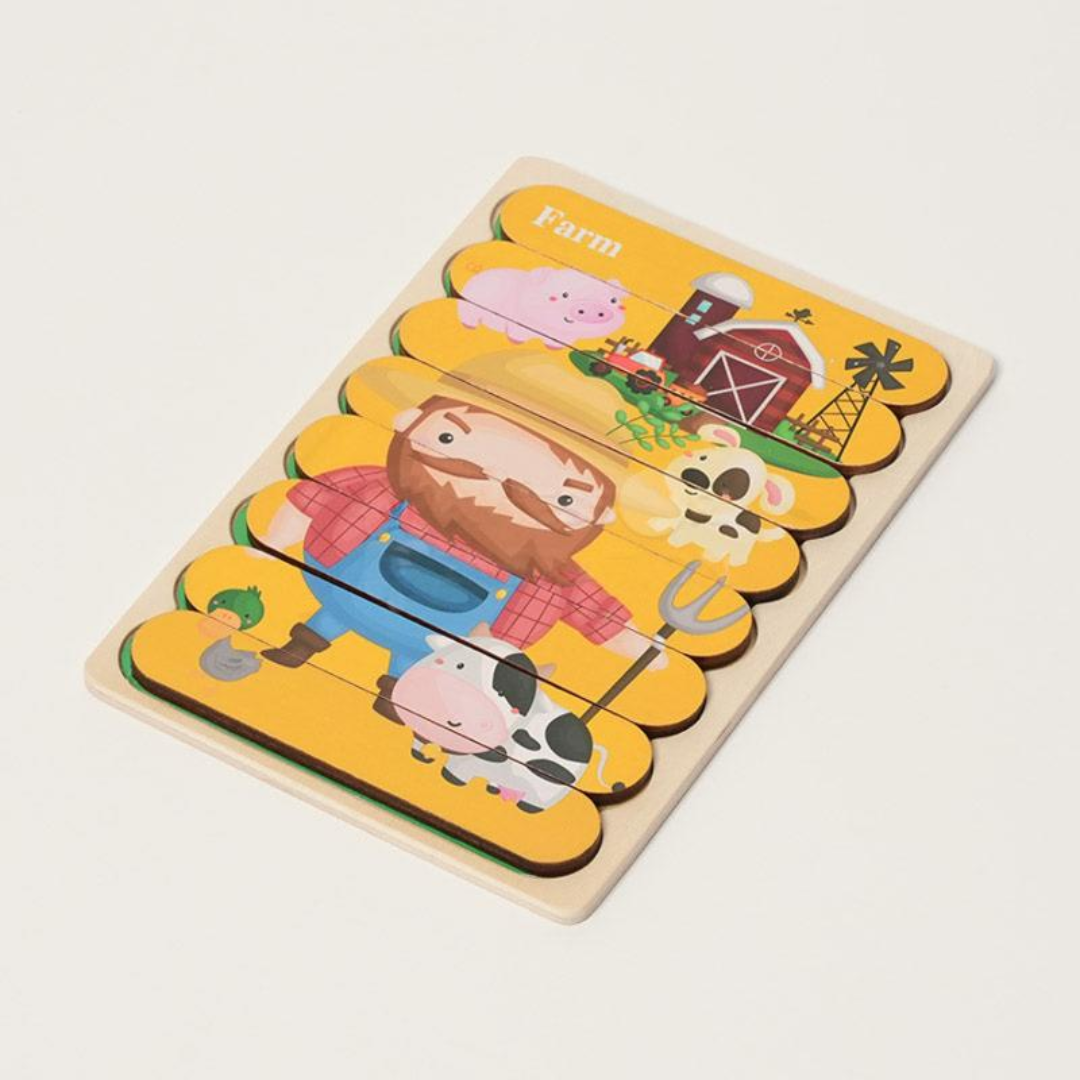 Rasa Sayang Montessori Double-Sided Puzzles (Pack of 5)