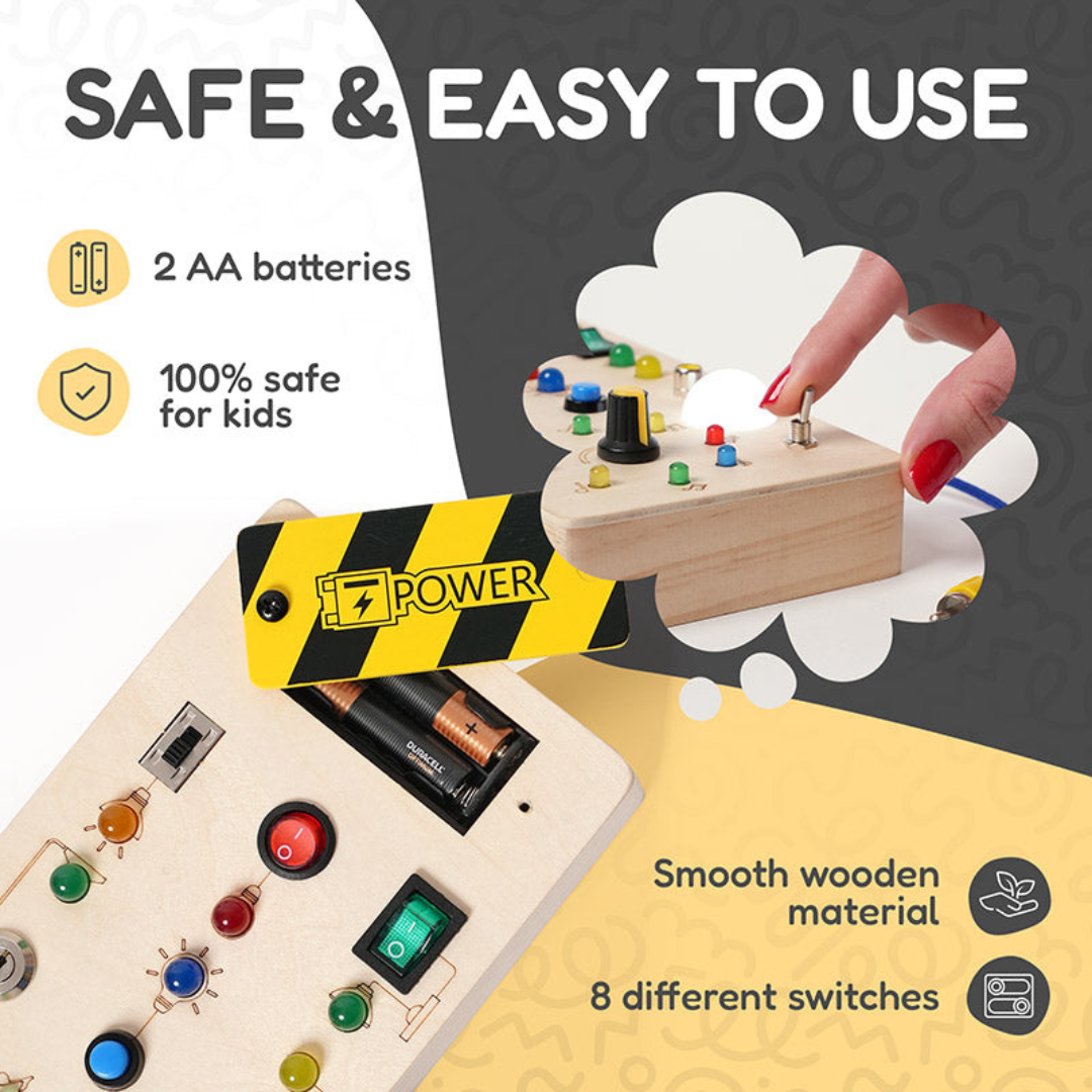 Rasa Sayang Montessori Wooden Switch Board