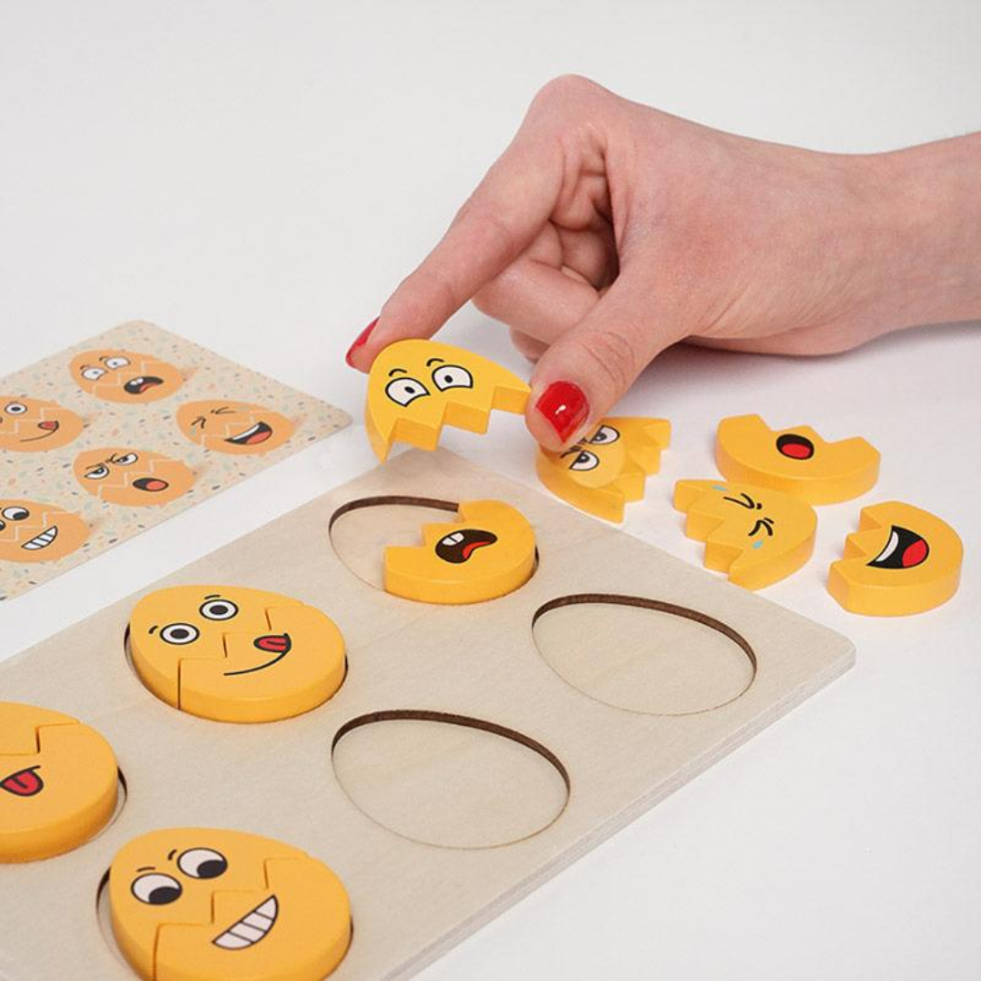 Rasa Sayang Montessori Funny Egg Faces for Emotion Learning
