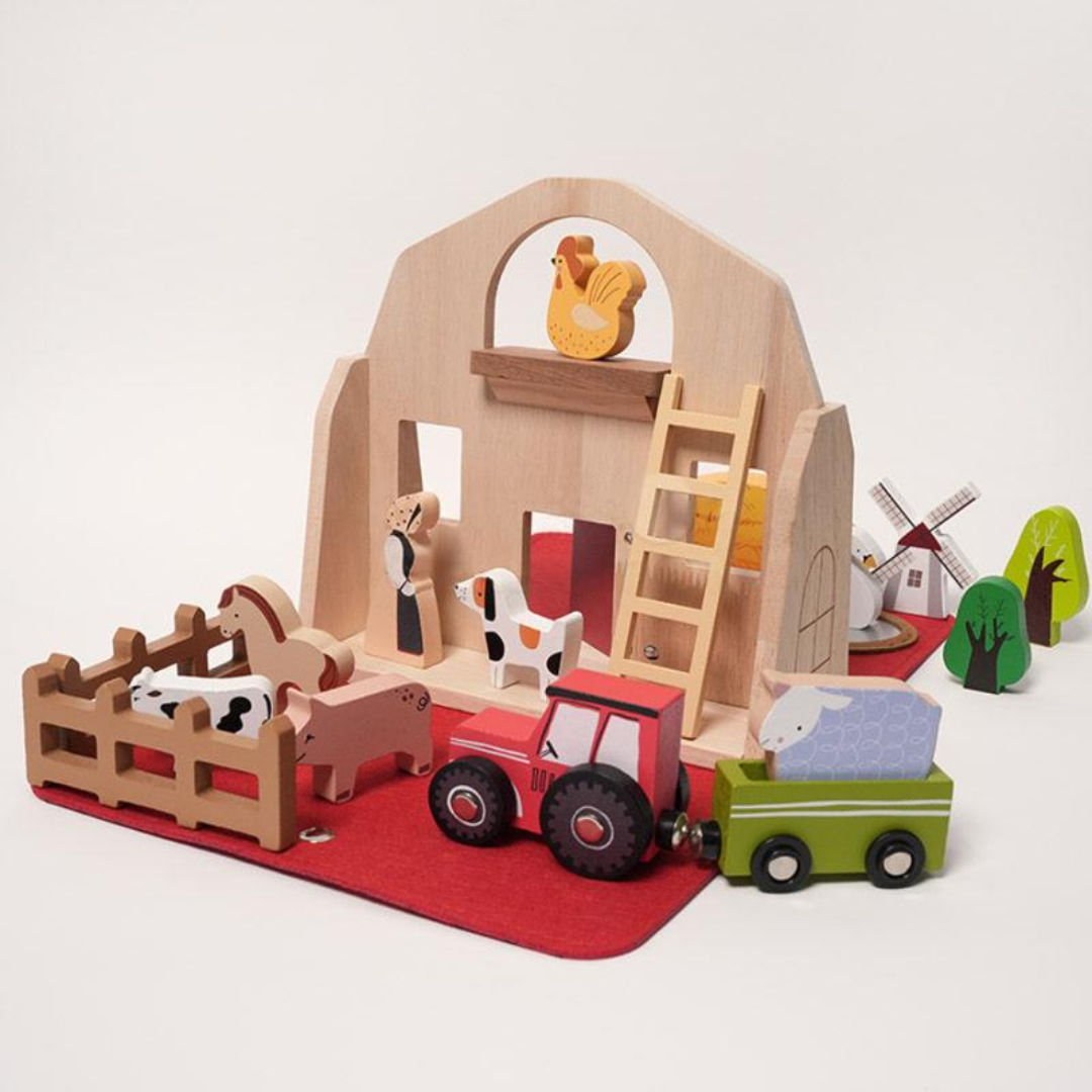 Rasa Sayang Montessori Travelling Farm Set