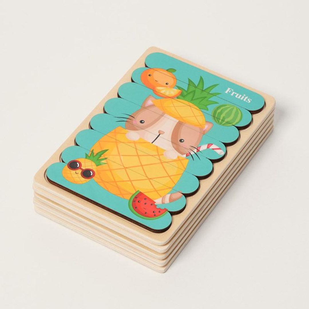 Rasa Sayang Montessori Double-Sided Puzzles (Pack of 5)
