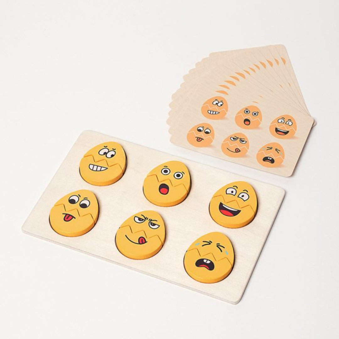 Rasa Sayang Montessori Funny Egg Faces for Emotion Learning
