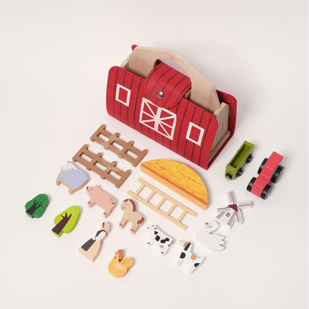 Rasa Sayang Montessori Travelling Farm Set