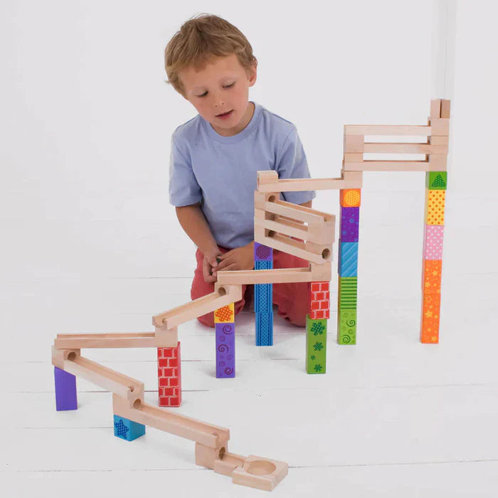 Rasa Sayang Montessori Wooden Marble Run Set