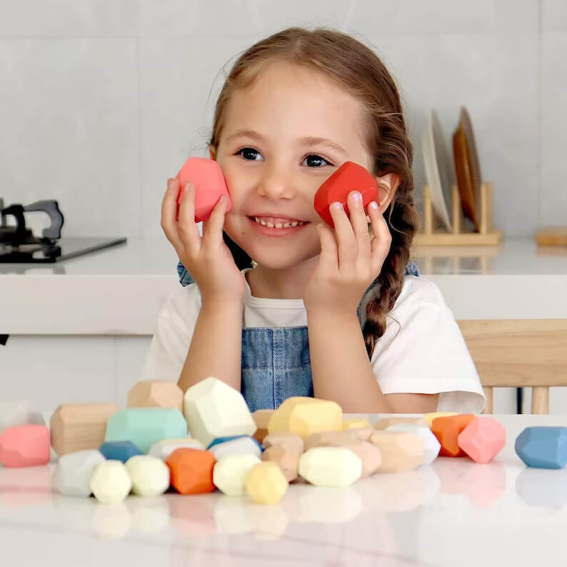 Rasa Sayang Montessori Wooden Stones Set