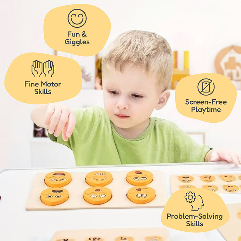 Rasa Sayang Montessori Funny Egg Faces for Emotion Learning