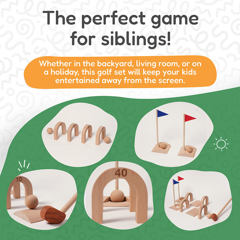 Rasa Sayang Montessori Premium Wooden Golf Set