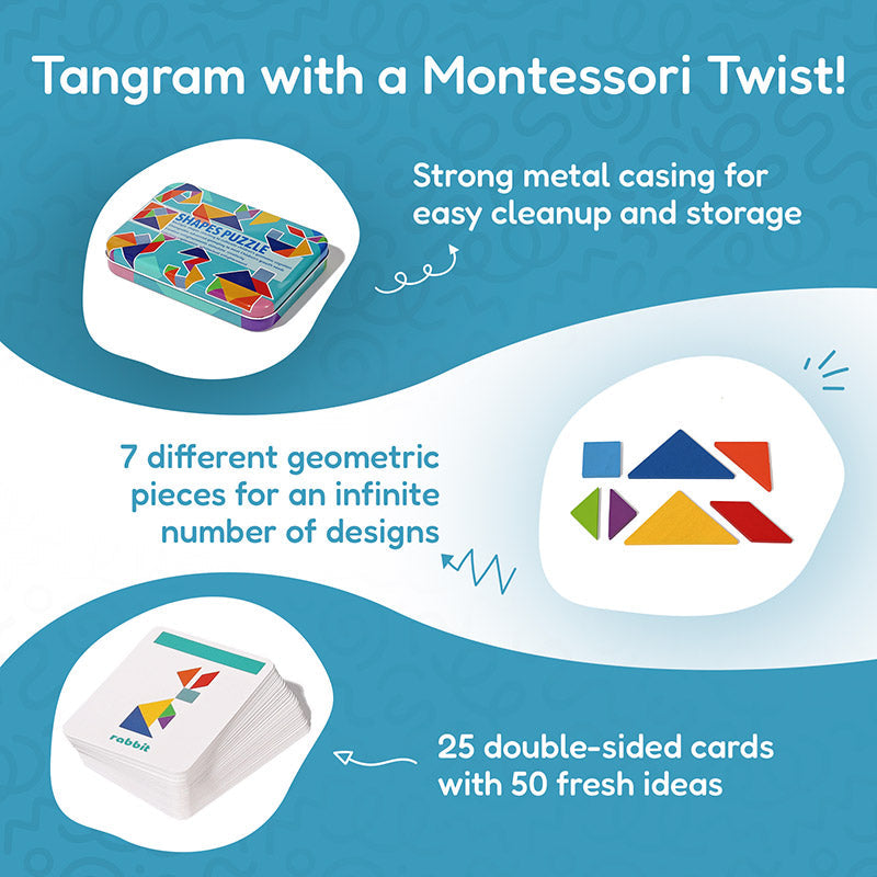 Rasa Sayang Montessori Tangram Sorting Puzzle