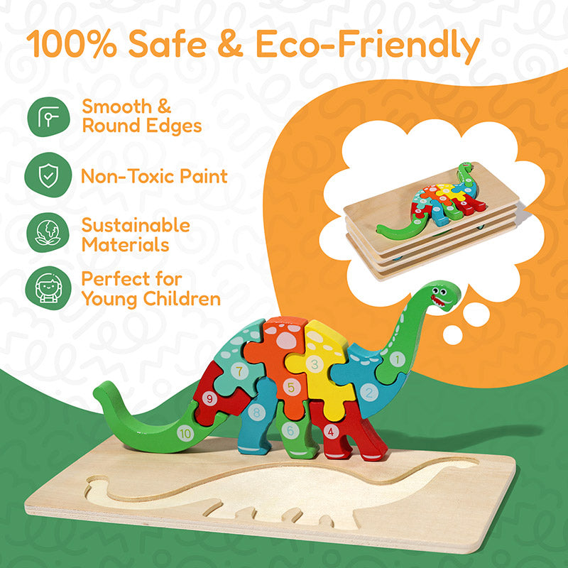Rasa Sayang Montessori Wooden Puzzles (4-Pack)