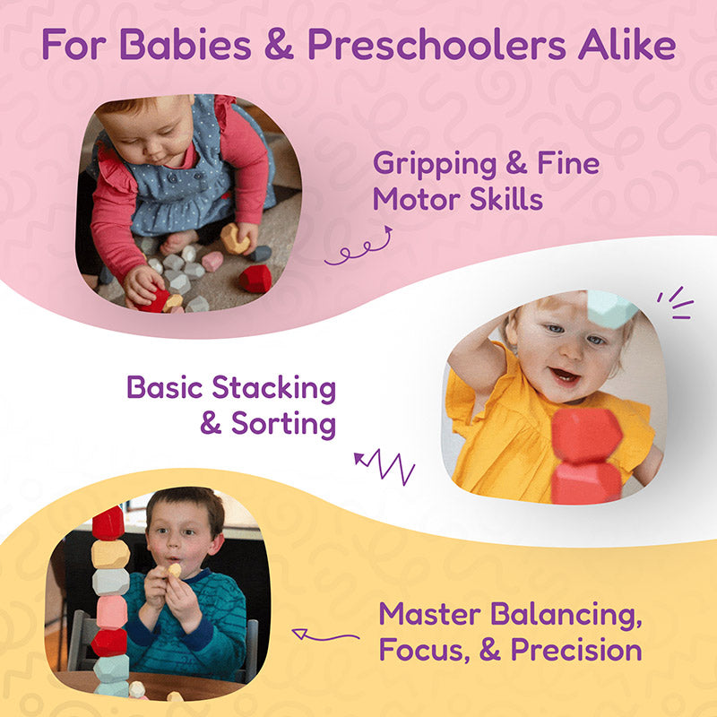Rasa Sayang Montessori Wooden Stones Set