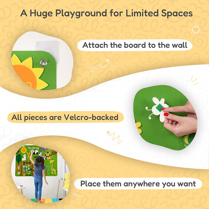 Rasa Sayang Montessori Learning Felt Board