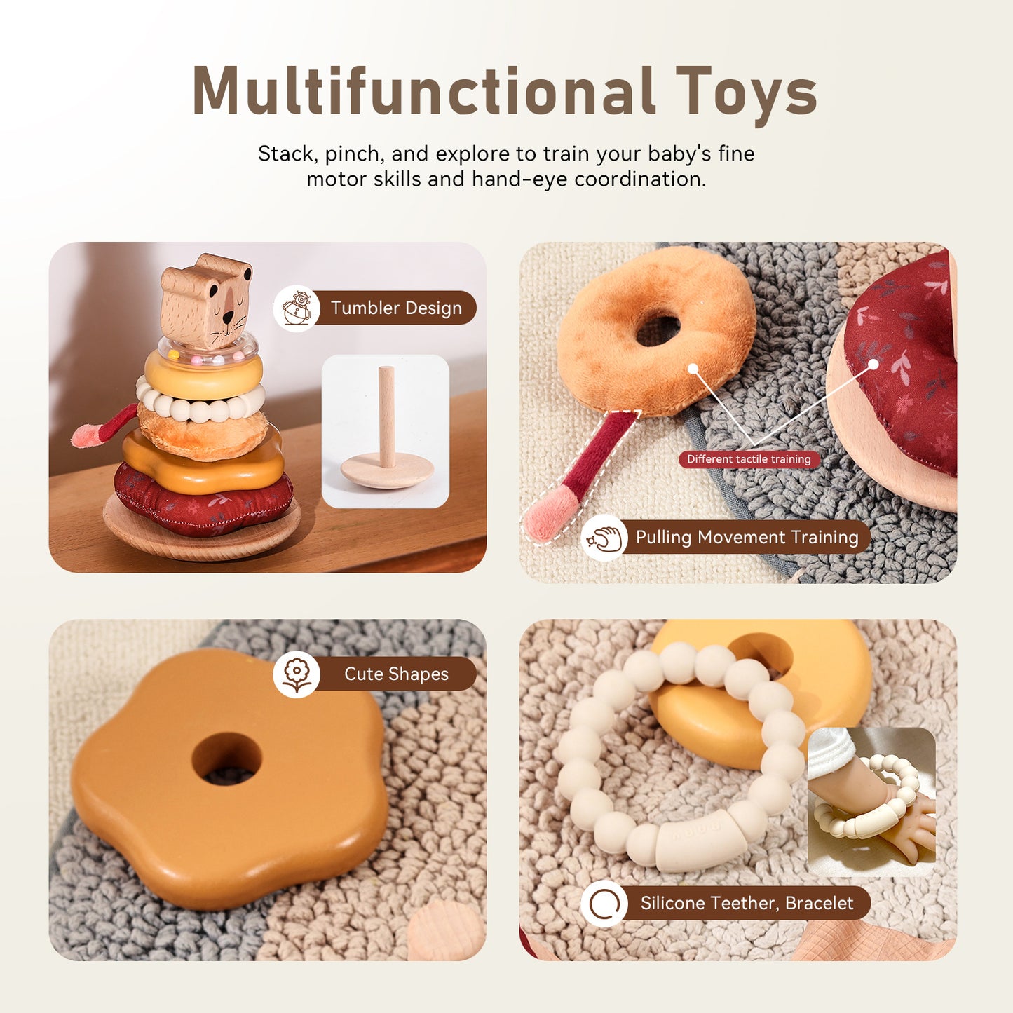 Rasa Sayang Montessori Little Lion Stacker