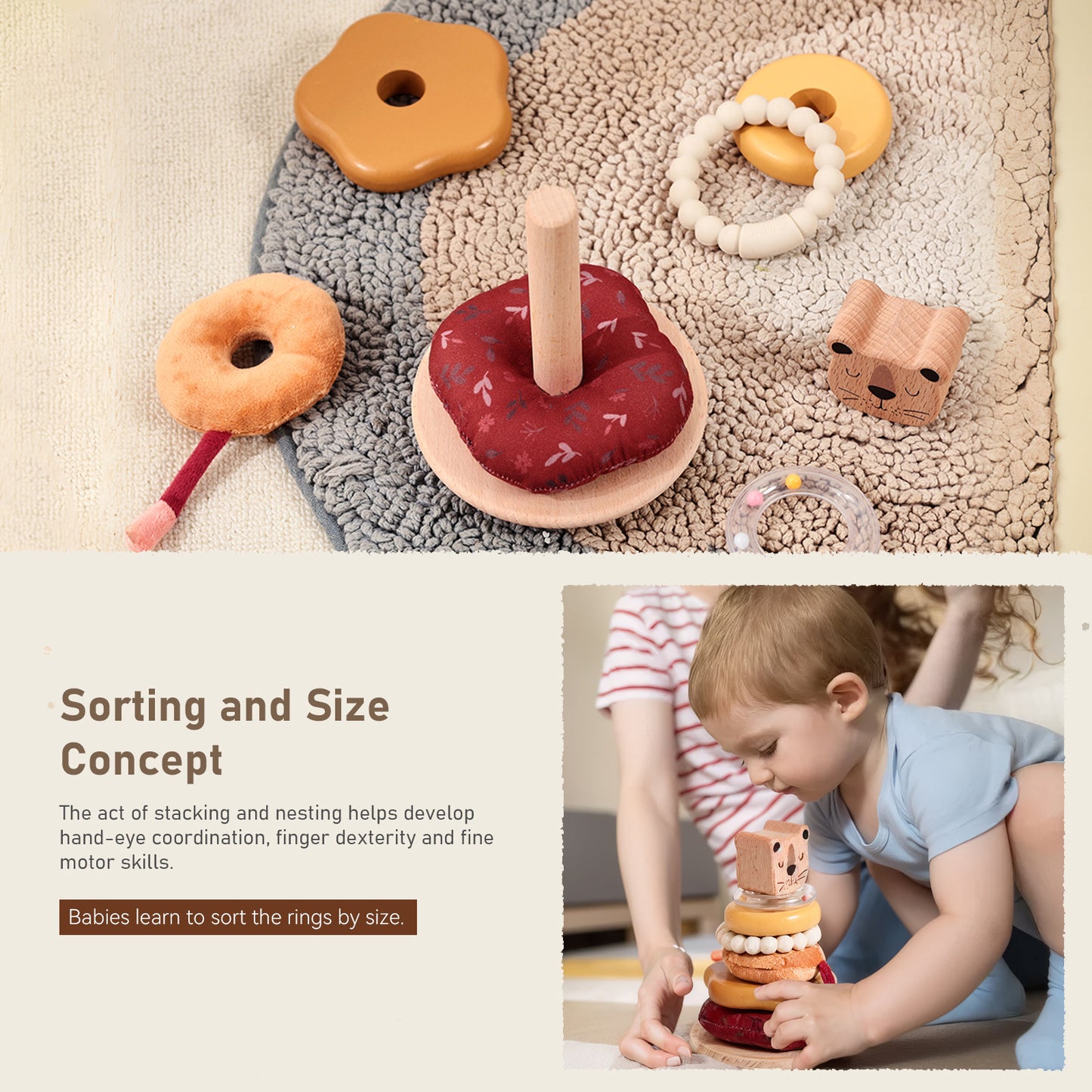 Rasa Sayang Montessori Little Lion Stacker