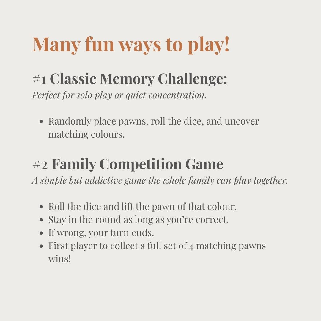 Rasa Sayang Montessori Memory Match Game Set
