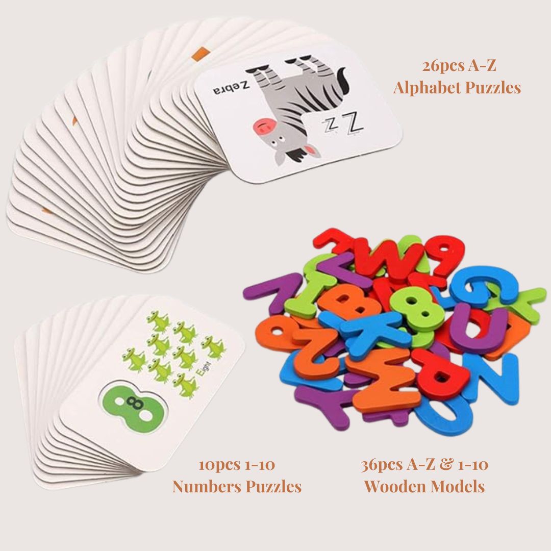 Rasa Sayang Montessori ABC & 123 Matching Cards