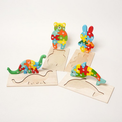 Rasa Sayang Montessori Wooden Puzzles (4-Pack)