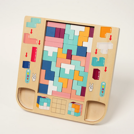 Rasa Sayang Montessori Wooden Tetris Set