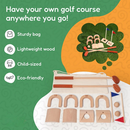 Rasa Sayang Montessori Premium Wooden Golf Set