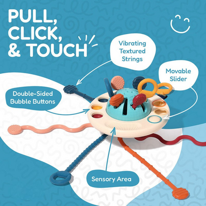 Rasa Sayang Montessori Silicone UFO Pulling Toy