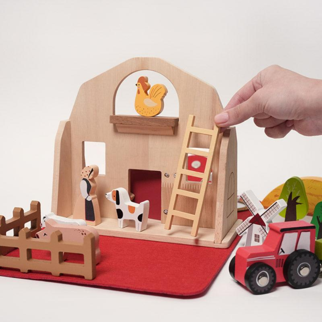 Rasa Sayang Montessori Travelling Farm Set