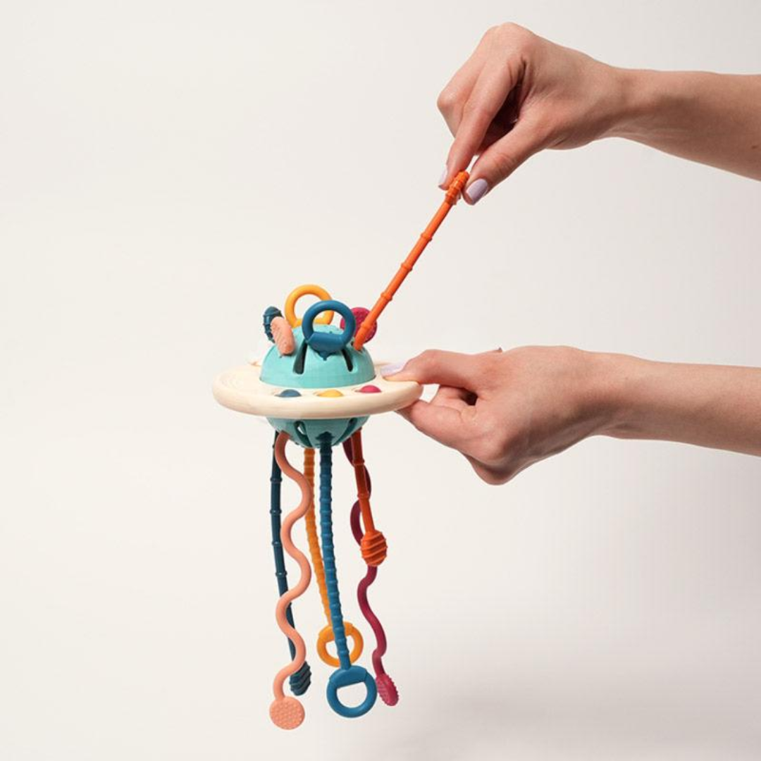 Rasa Sayang Montessori Silicone UFO Pulling Toy